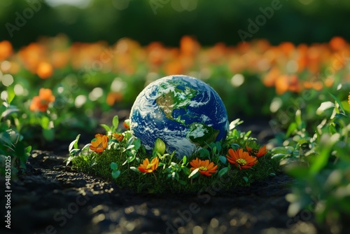 The planet, nature, and the environment are all part of the world environment and earth day concept.