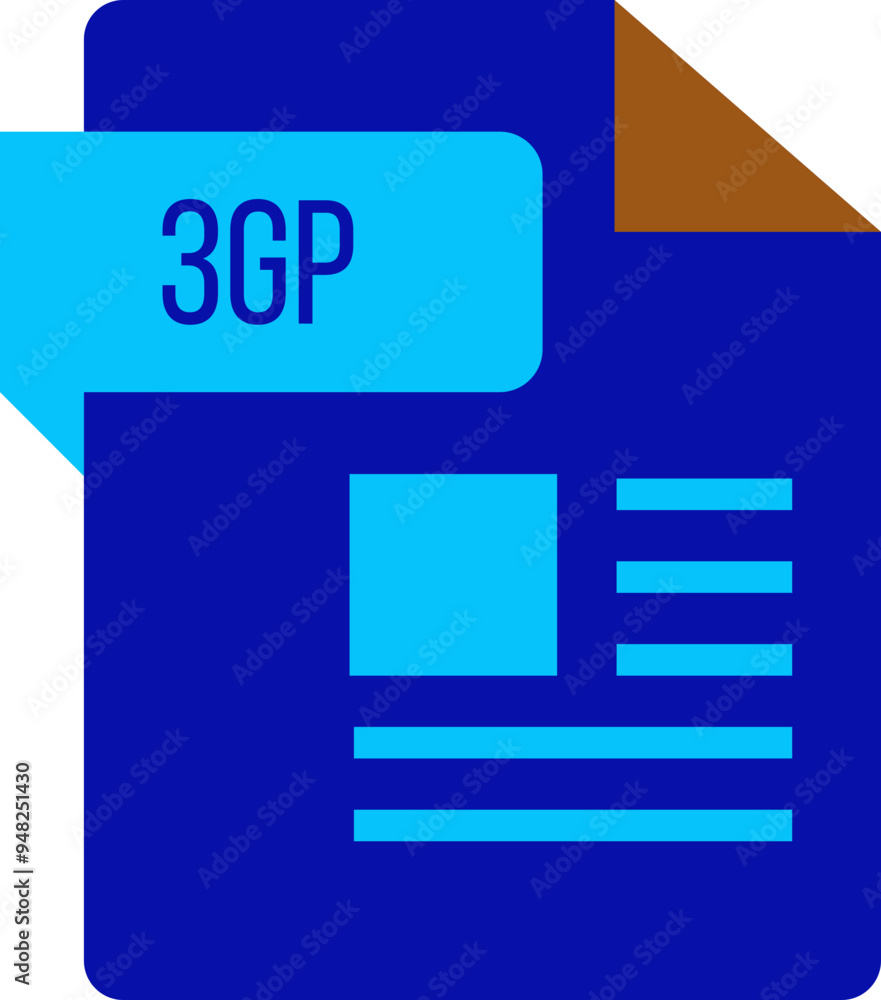 3GP ip icon sharp corners lines and rectangle with symbol 3GP ip icon sharp corners lines and rectangle with symbol