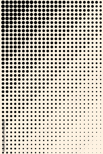 Dégradé en pointillé diagonale. Ensemble de points 