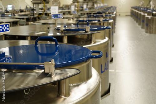 Laboratory archival biological storage systems. photo