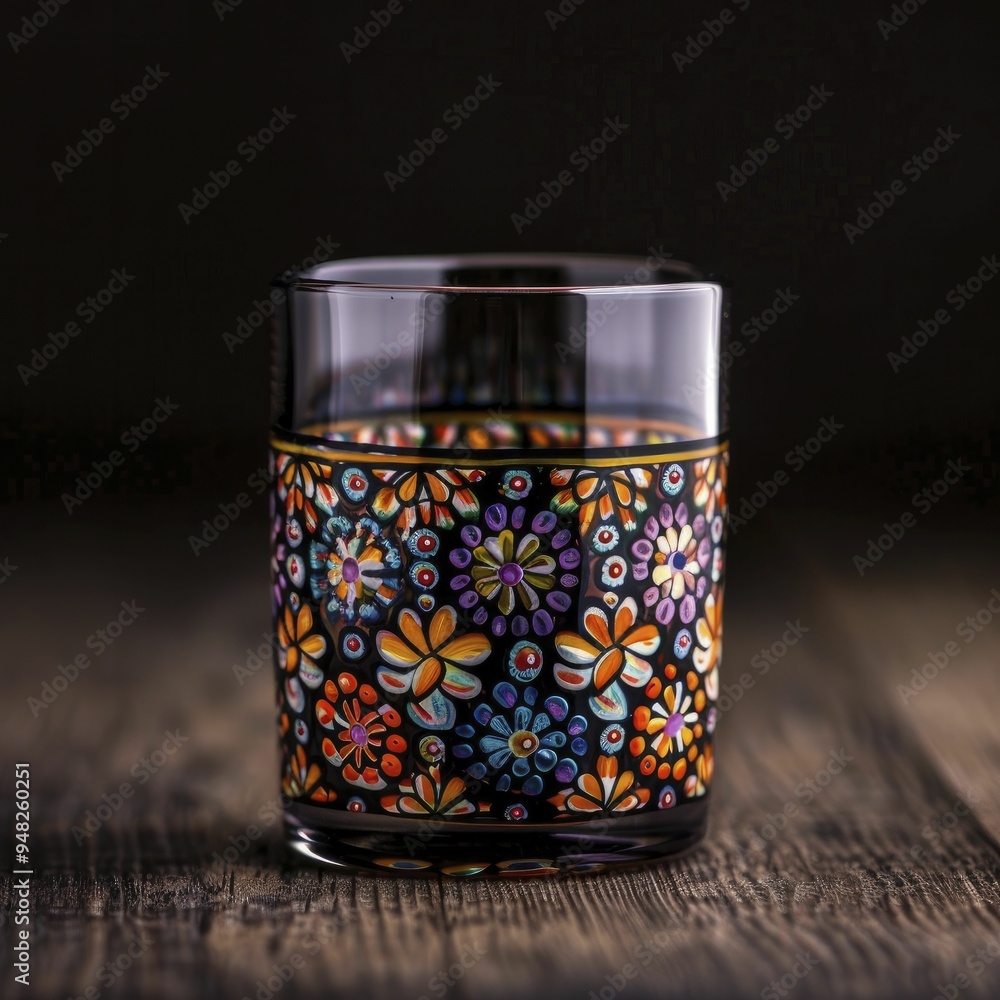 Hand-painted glassware showcasing intricate designs and vibrant colors, highlighting the craftsmanship and artistic flair involved in creating unique drinkware pieces. Hand-painted glassware showcasing intricate designs and vibrant colors, highlighting the craftsmanship and artistic flair involved in creating unique drinkware pieces.