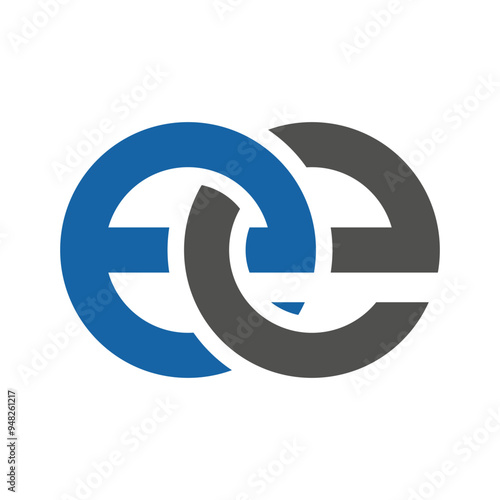 ee ee letter link logo template