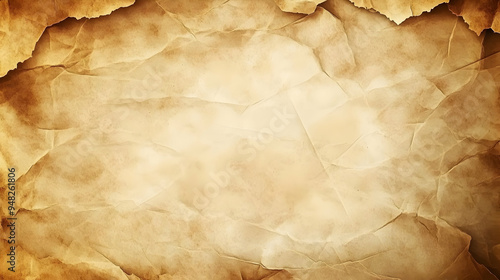 Wallpaper Mural Old Vintage Paper Texture Background With Crumpled Creases And Torn Edges Torontodigital.ca