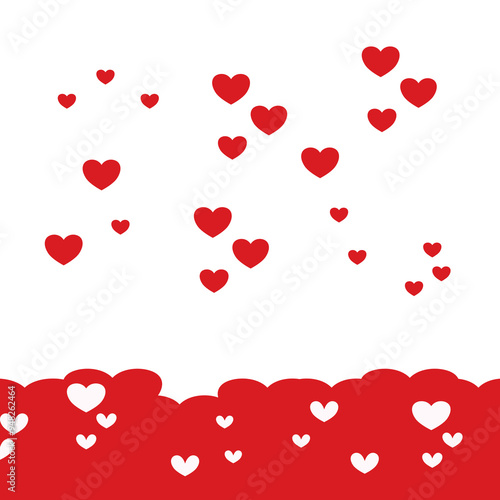 valentine background with hearts