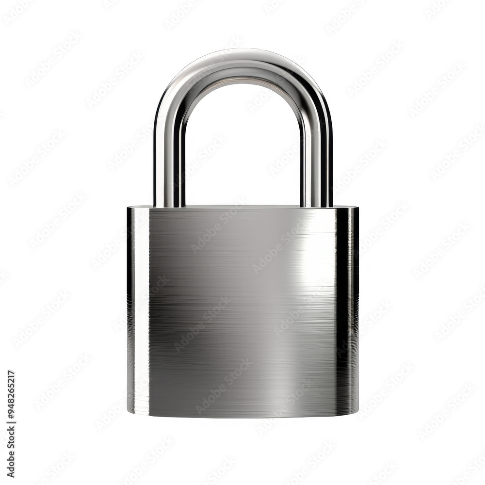 Padlock Isolated on a Transparent Background Padlock Isolated on a Transparent Background