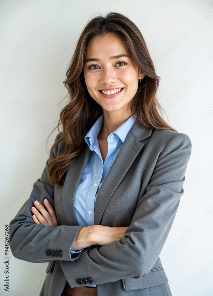portrait of a smiling business woman portrait of a smiling business woman