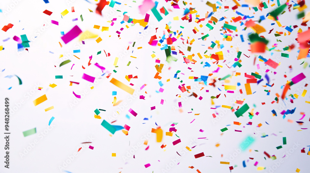 Colorful Confetti Falling Colorful Confetti Falling