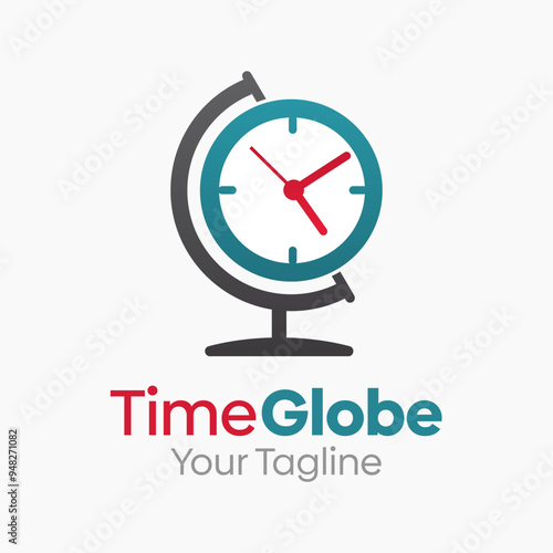 Time Globe Logo Design Template. Good for Business, Agency, Community and Organization