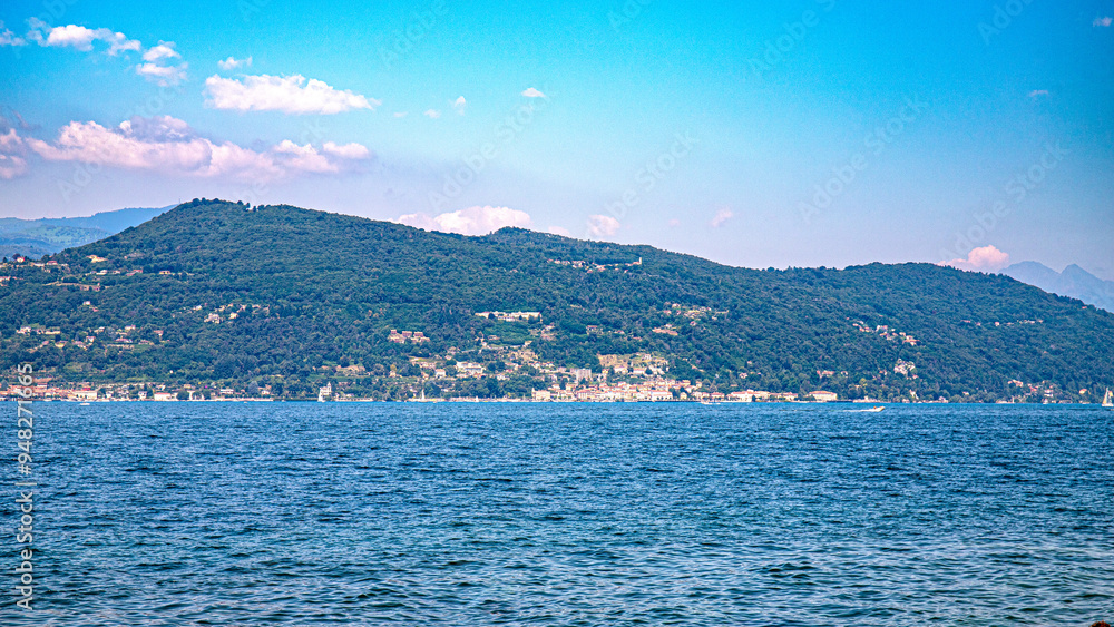 Fototapeta premium Lake Maggiore lake and in lombardia North Italy