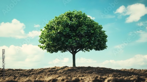 A timelapse of a tree growing, where each branch represents a different asset class, forming a welldiversified ETF portfolio photo