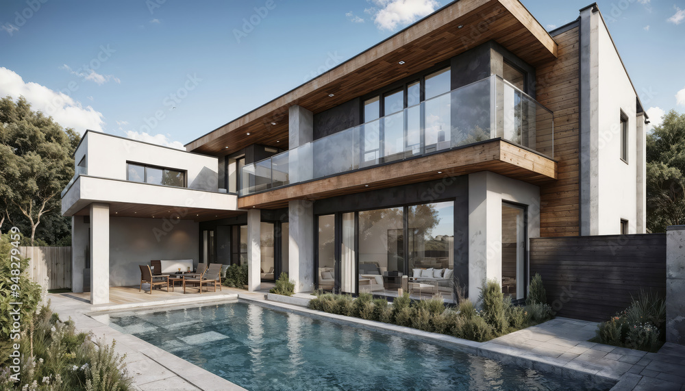 Fototapeta premium Modern house design