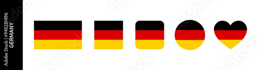 Flag of Germany or Deutschland