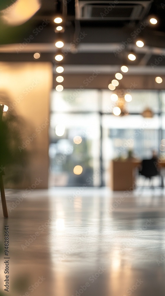 Blurred interior of modern office space with soft lighting and reflective floor, creating an atmosphere of professionalism and contemporary design. Blurred interior of modern office space with soft lighting and reflective floor, creating an atmosphere of professionalism and contemporary design.