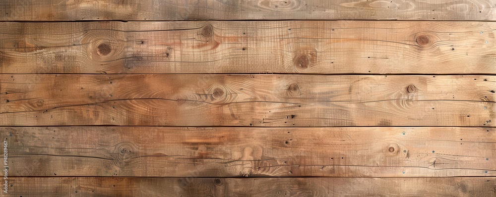 Naklejka premium Rustic wooden planks with natural textures, rustic background, natural warmth