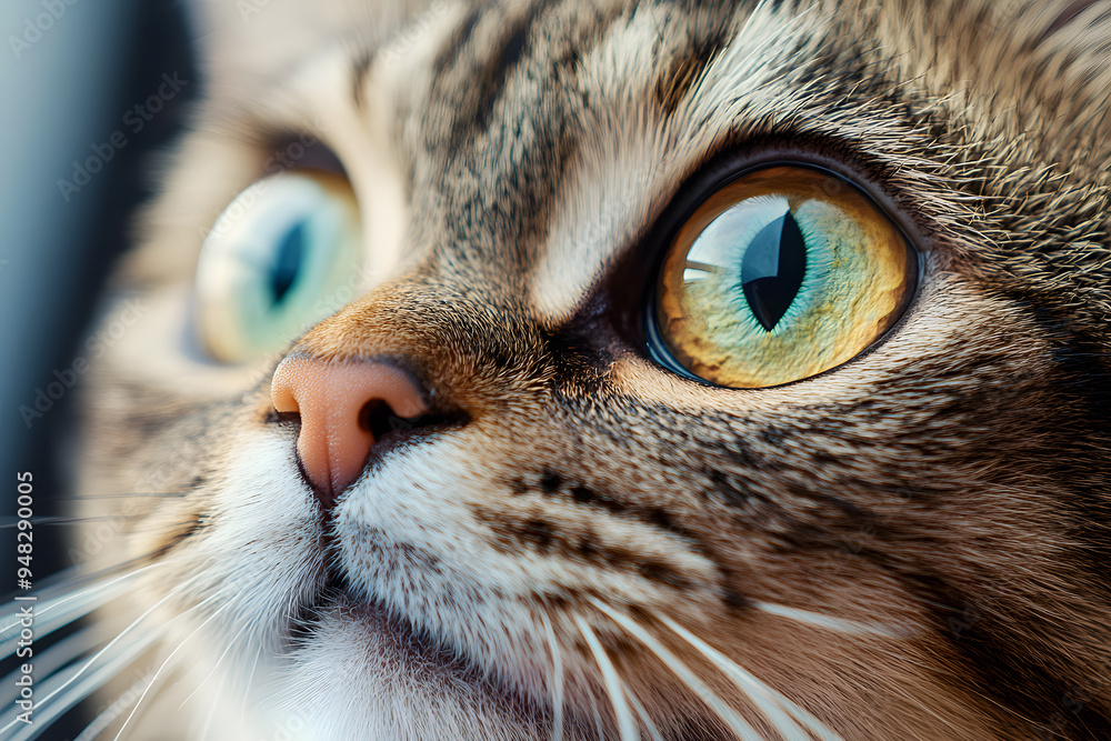 Close up big cat eyes