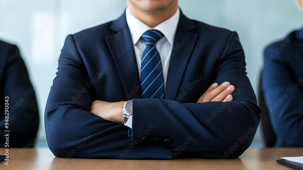 Business manager executing strategic Business manager executing strategic