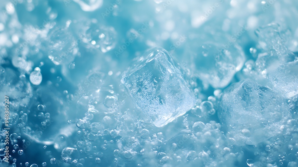 Close-up of Icy Texture Close-up of Icy Texture