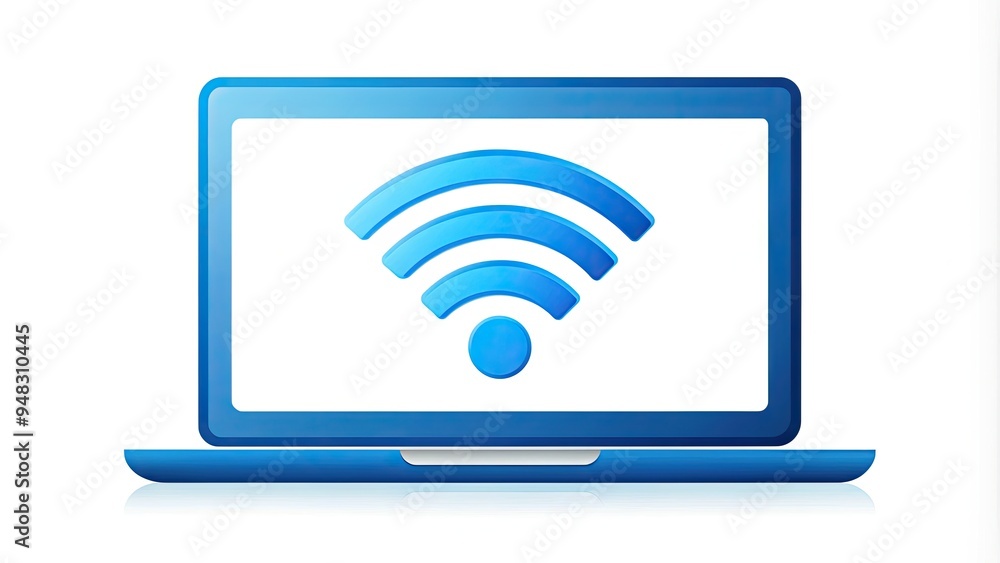 A modern and minimalist blue online icon in vector format, symbolizing digital connectivity, internet access, and web presence on a clean white background. A modern and minimalist blue online icon in vector format, symbolizing digital connectivity, internet access, and web presence on a clean white background.