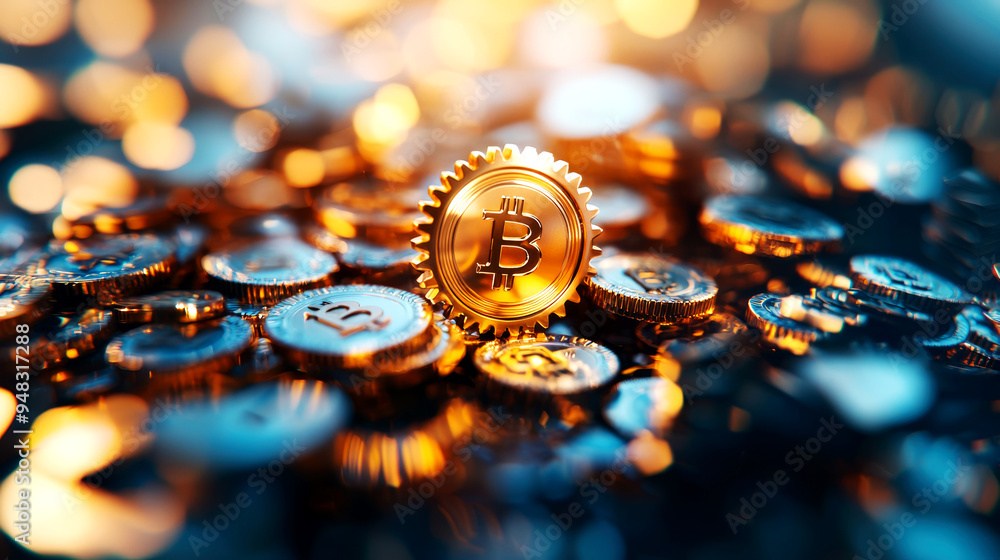Abstract image of economic policy gears turning to influence inflation rates, concept of monetary policy control Abstract image of economic policy gears turning to influence inflation rates, concept of monetary policy control