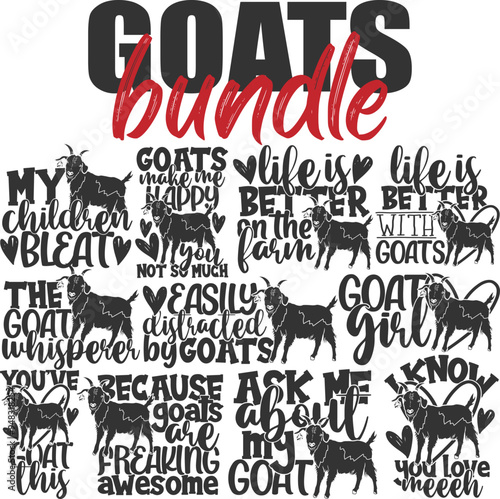 Goat Bundle - Goat Lover Illustrations