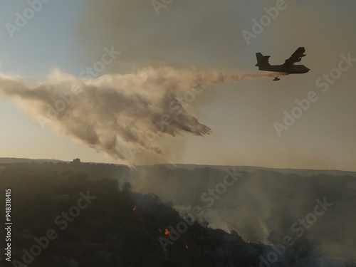 Aerial Firefighting: A Vital Tool in the Fight Against Wildfires. The Power of Water: Canadair in Action