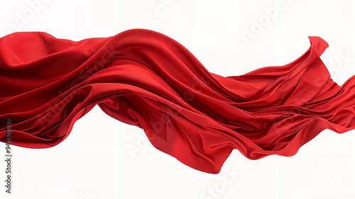 red silk fabric