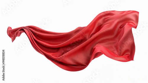 red satin fabric
