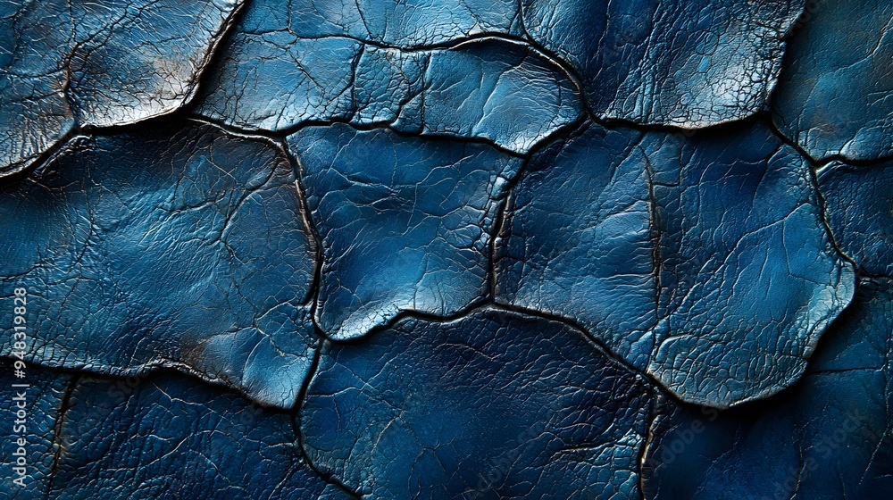Abstract Blue Leather Texture. Abstract Blue Leather Texture.