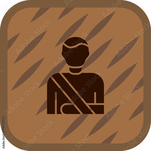 Broken Arm Icon Design