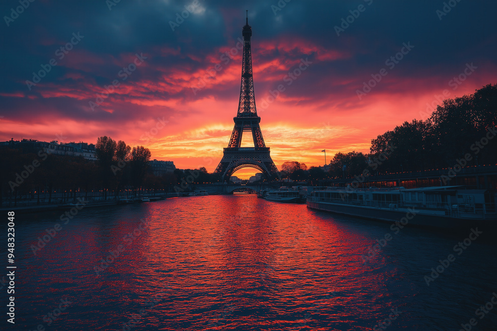 Fototapeta premium France At Sunset