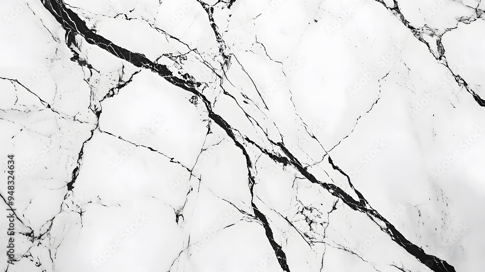 White Marble Texture with Black Veins. White Marble Texture with Black Veins.