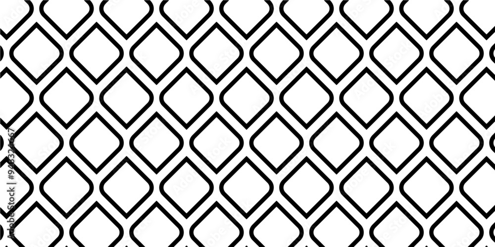 Abstract geometric pattern with small and large rhombuses. Design element for web banners, posters, cards, wallpapers, backdrops, panels Black and white color Vector illustration Abstract geometric pattern with small and large rhombuses. Design element for web banners, posters, cards, wallpapers, backdrops, panels Black and white color Vector illustration