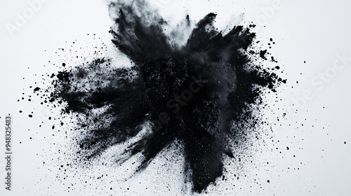 Obraz na płótnie Black Powder Explosion Abstract