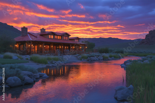Ranch At Sunset