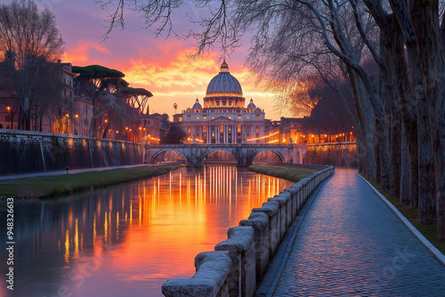 Rome At Sunset