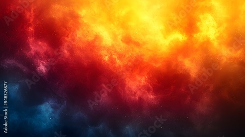 Abstract Fire and Smoke Background.