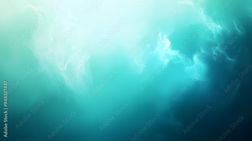 Obraz premium Abstract Turquoise and White Swirls.