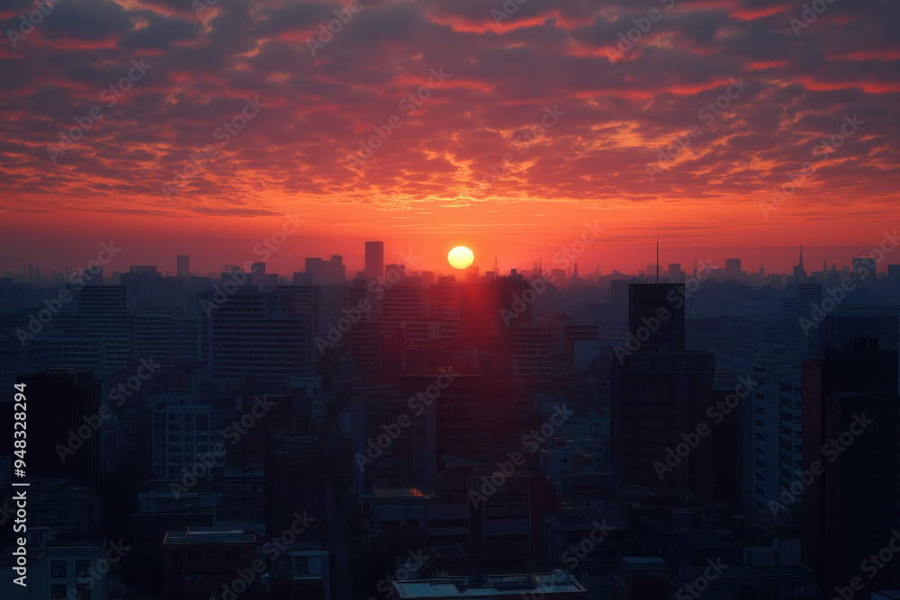 Fototapeta premium Tokyo Sunset