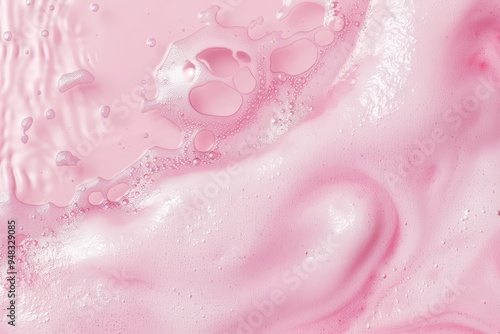 Close up of pink bubbles