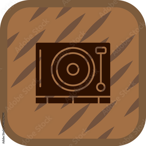 Vinyl Player Icon Design