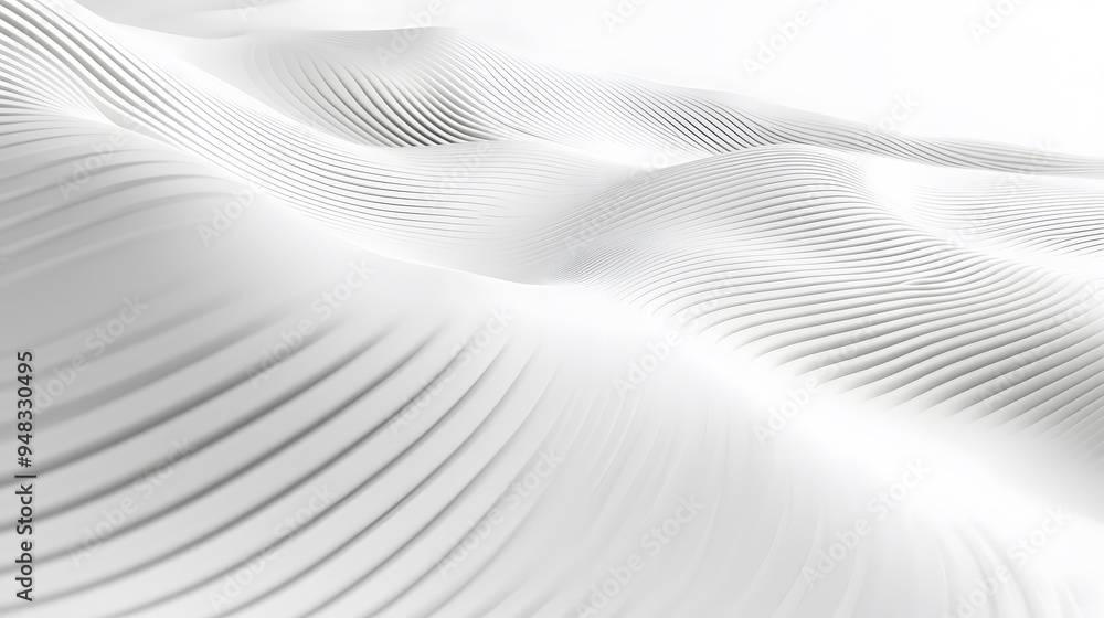 Abstract White Wavy Lines Background. Abstract White Wavy Lines Background.