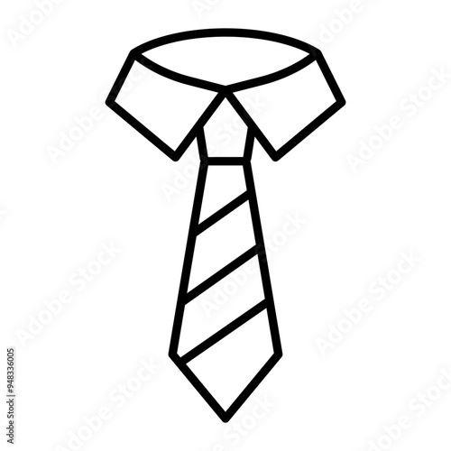 tie outline icon