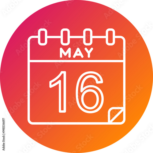 16 May Vector Icon Design