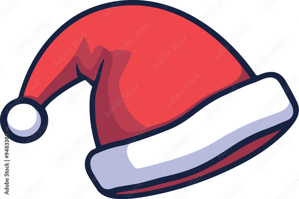 Festive Santa Hat Clipart