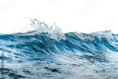 Wallpaper Mural Spritzing water on white. Water splashing over a surface. Torontodigital.ca