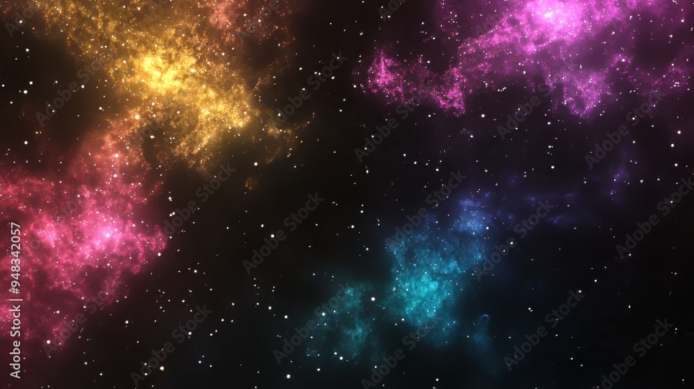 Space nebula. 3D illustration suitable for science, education, and research projects. Space nebula. 3D illustration suitable for science, education, and research projects.