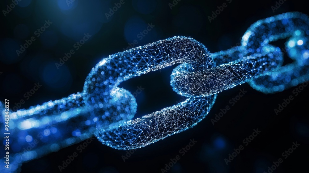 3D rendering of a block chain concept. 3D rendering of a block chain concept.