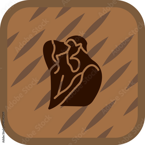 Neck kiss Icon Design