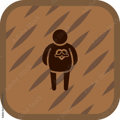 Obesity Vector Icon Design