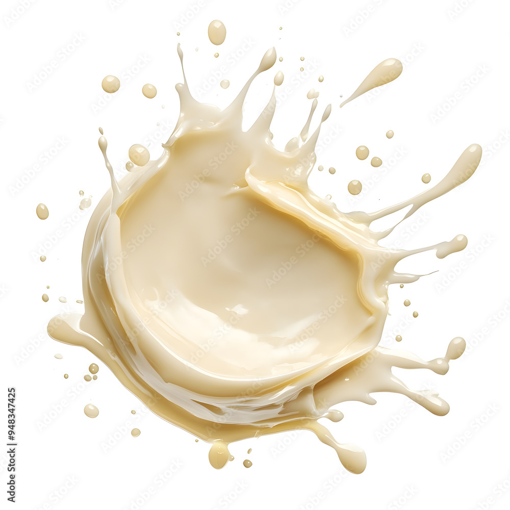 Splash of white cream texture isolated on white background. Face creme, body lotion swatch. Splash of white cream texture isolated on white background. Face creme, body lotion swatch.